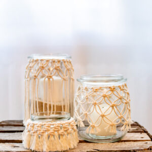 Makramee Kerzen Glas - S - Image 5