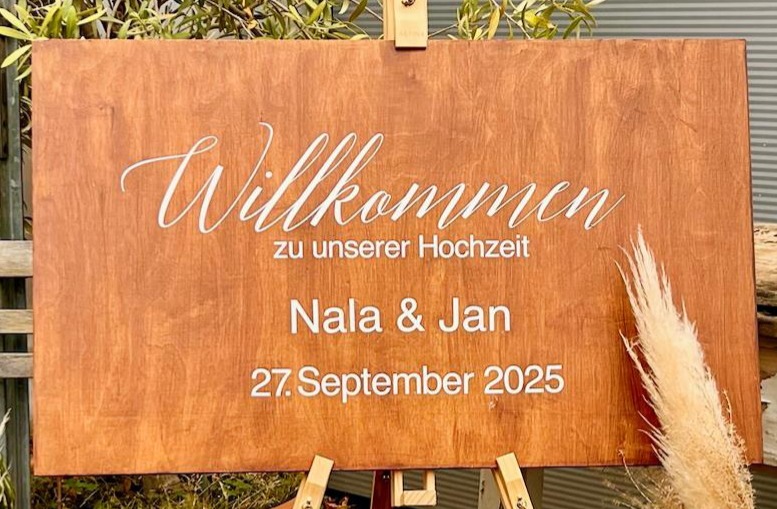 Willkommensschild (personalisiert)